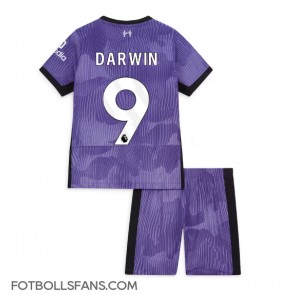 Liverpool Darwin Nunez #9 Replika Tredje Tröja Barn 2023-24 Kortärmad (+ Korta byxor)